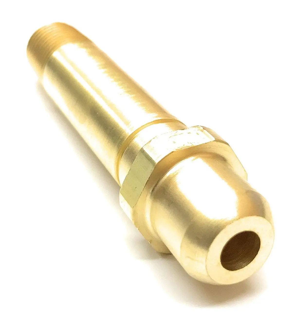 Regulator Inlet Nipple, W/ Filter, Oxygen, 1/4 In (Npt), 3 In, Brass, Cga-540 1