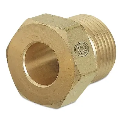 Regulator Inlet Nuts, Argon; Nitrogen; Helium, Brass, Cga-580, Hand-Tight 1