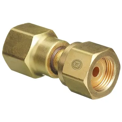 Brass Cylinder Adaptor, From Cga-320 Carbon Dioxide To Cga-580 Nitrogen 1