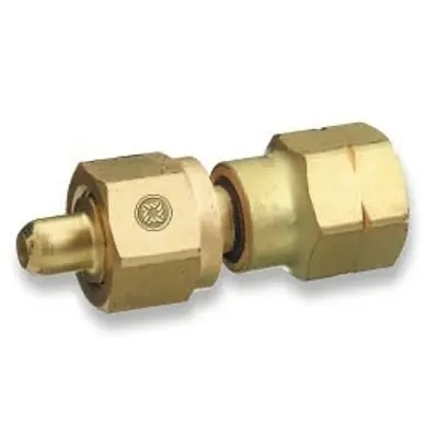 Brass Cylinder Adaptors, From Cga-350 Hydrogen To Cga-580 Nitrogen 1