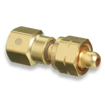 Brass Cylinder Adaptors, From Cga-555 Propane (Lqw) To Cga-580 Nitrogen 1