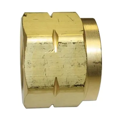 Regulator Inlet Nut, Hydrogen; Natural Gas, Brass, Cga-350, 0.83 In To 14 Ngo, Lh Female 1