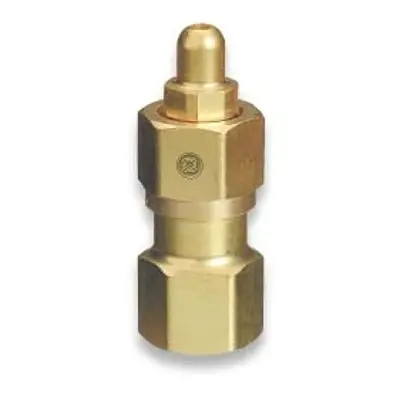 Brass Cylinder Adaptor, From Cga-346 Air To Cga-580 Nitrogen 1