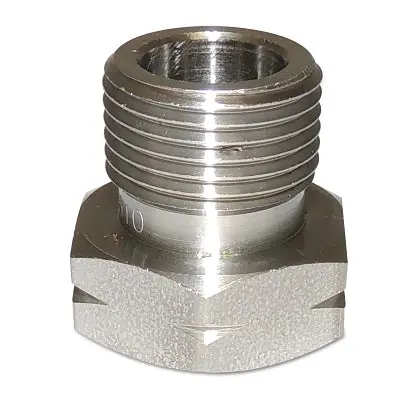 Regulator Inlet Nut, Industrial Air, Brass, Cga-590, 0.96 In To 14 Ngo, Lh Female 1