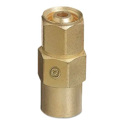 Inert Arc Hose & Torch Adaptor, Brass, Straight, Female/Female, Rh To Rh 1