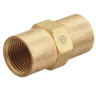 Inert Arc Hose Couplers, Brass, B-Size, Female/Female, Rh To Rh 1
