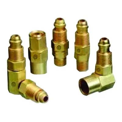 Inert Arc Hose & Torch Adaptor, Brass, Straight, Male/Female, Rh To Rh 1