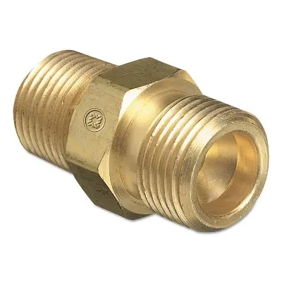 Male Npt Outlet Adaptor For Manifold Pipeline, Brass, Oxygen, 1/4 Npt 1