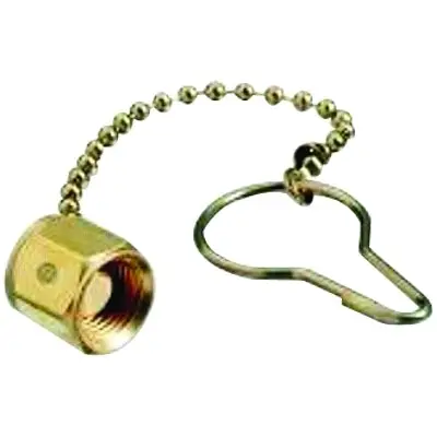 Chain & Plug Assemblies, Plug Assembly, 3,000 Psi, Nitrogen/Argon/Helium, Brass 1
