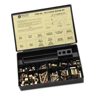 Hose Repair Kit, A-Size/B-Size Fittings, 3/16 In And 1/4 In Hose Id 1