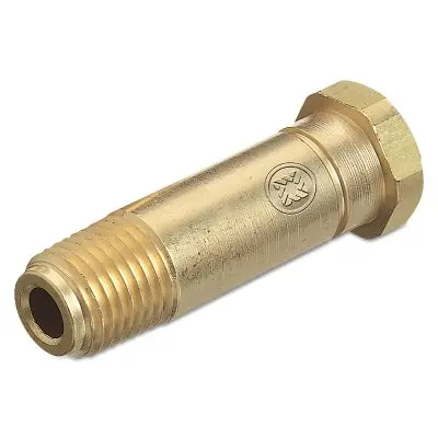 Regulator Inlet Nipple, Co2, 1/4 In (Npt), 2 In L, Brass, Cga-320 1