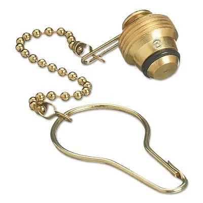 Chain & Plug Assemblies, Plug Assembly, 3,000 Psi, Hydrogen/Natural Gas, Brass 1