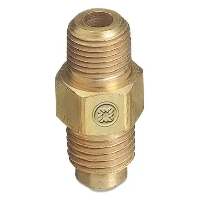 Brass Sae Flare Tubing Connection, Adaptor, 500 Psig, Cga-165 To 1/4 In Npt (M) 1