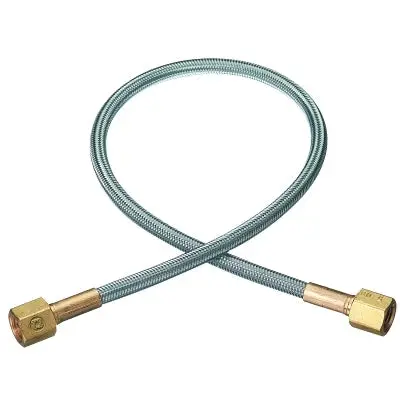 Flexible Pigtails, 3,000 Psi, Brass, Female, 24 In 1