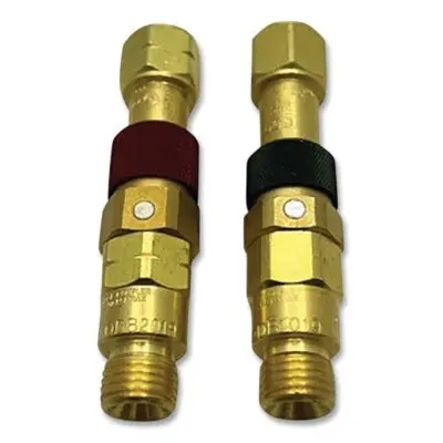 Quick Connect Set, Torch-To-Hose, Brass, Qdb11/Qdb12, Fuel Gas/Oxygen 1