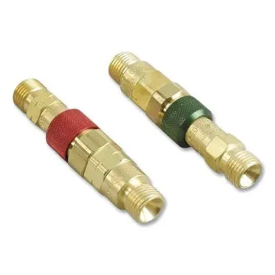 Quick Connect Set, Hose-To-Hose, Brass, Qdb21/Qdb22, Fuel Gas/Oxygen 1