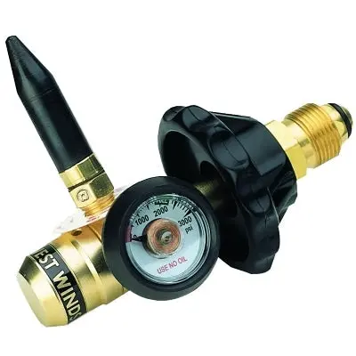 Deluxe Balloon Inflator, Helium, Cga 580, 3000 Psi Inlet 1
