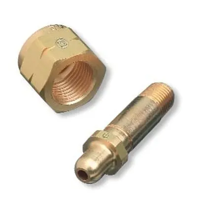 Regulator Inlet Nipples, Hydrogen;Natural Gas, 1/4"(Npt), 2 1/2", Ss, Cga-350 1