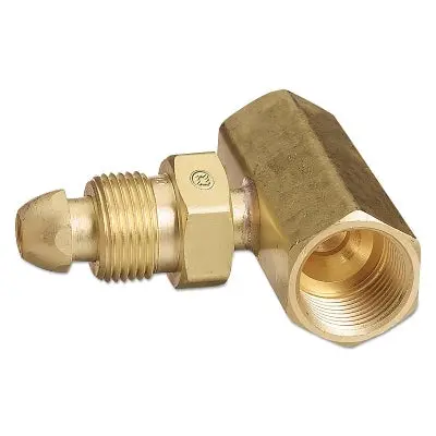 Manifold Coupler Tees, Coupler W/Check Valve, Brass, Argon/Helium/Nitrogen 1