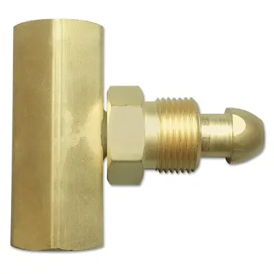 Manifold Coupler Tee, Coupler Without Check Valve, 3000 Psig, Brass 1
