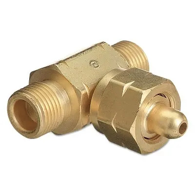 Manifold Coupler Tees, Coupler, Brass, Carbon Dioxide 1