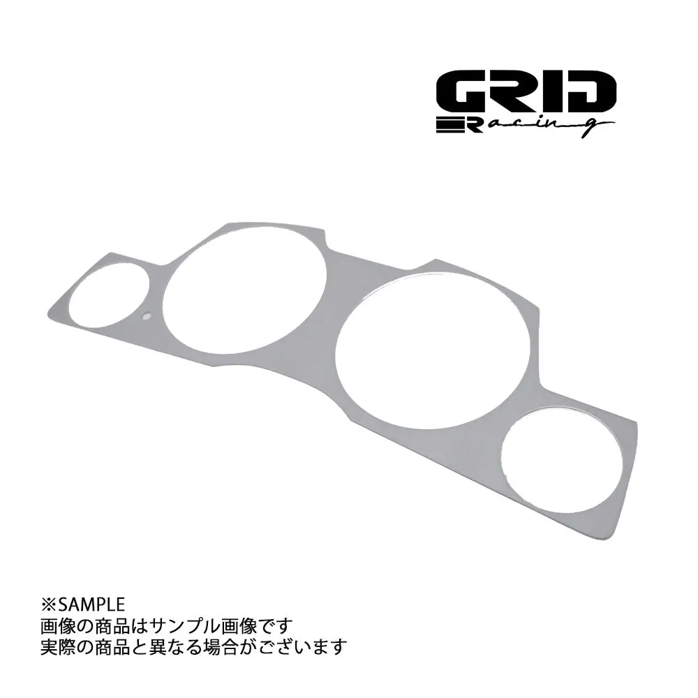 Grid Racing メーターパネルカバー（右トリップ型） シルバーメタリック スカイライン Gt-R Bnr34 ##337111011 1