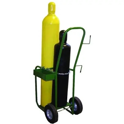 Industrial Series Cart, 2 Cylinders, 10 In Semi-Pneumatic Wheels 1