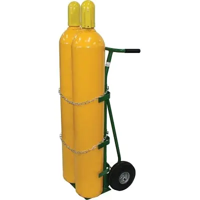 750 Series Carts, Holds 2 Cylinders, 9-1/2 Dia,  10 In Semi-Pneumatic Wheels 1