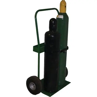 800 Series Cart, Holds 2 Cylinders, 6-1/2 In To 7-3/4 In Dia, 10 In Pneumatic Wheels 1