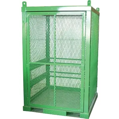 Storage Series Cylinder Cage, Locking Door, (20) Hi-Pressure Cylinders 1