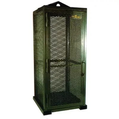 Storage Series Cylinder Cage, Locking Door, (9) Hi-Pressure Cylinders 1