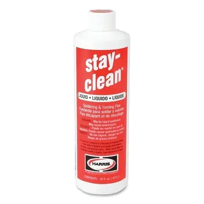 Stay-Clean Liquid Soldering Flux, Bottle, 16 Oz 1