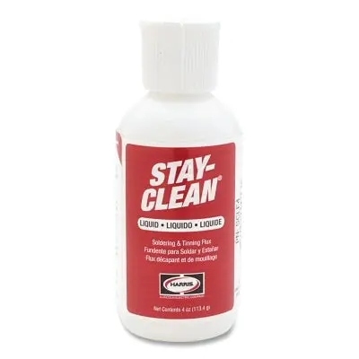 Stay-Clean Liquid Soldering Flux, Flip Top Dispenser, 4 Oz 1