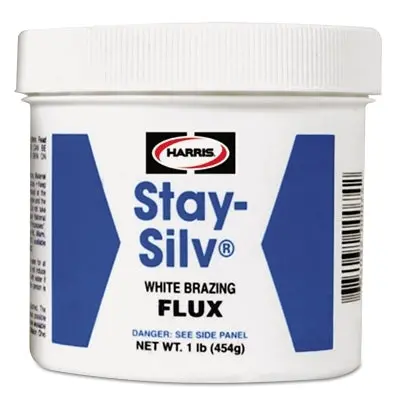 Stay-Silv Brazing Flux, 7 Oz Brush Cap Bottle, White 1