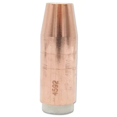 Mig Nozzles, Elliptical Series, 5/8 In Bore, Copper 1