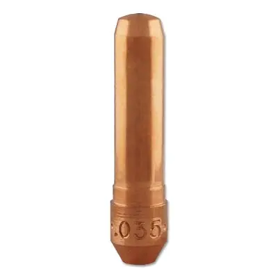 Centerfire Mig Contact Tip, 0.035 In Wire, T Series, Non-Threaded/Tapered Base 1