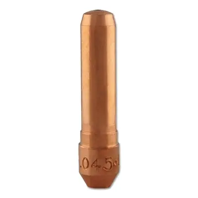 Centerfire Mig Contact Tip, 0.045 In Wire, T Series, Non-Threaded/Tapered Base 1