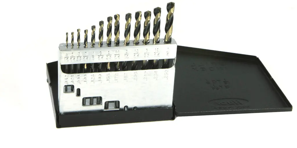 13Pc Hd Drill Bit Set 1/16-1/4 By 64Ths 1
