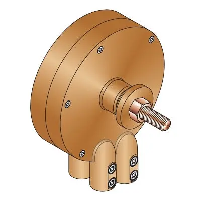 Heavy Duty Rotary Ground Clamps, 1,500 A, 3/0 - 4/0 1