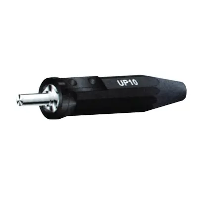 Machine Plug, Up-10, Single Oval-Point Screw Connection, 4 To 1/0 Cable Cap, Black 1