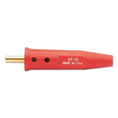 Machine Plug, Single-Oval-Point Screw Connection, 1/0-4 Cap., Red, Le Up-10 1