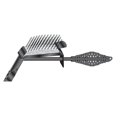 Drop-Forged Chipping Hammer, 11-1/4 In Oal, 18 Oz Head, Chisel And Brush, Steel Handle 1