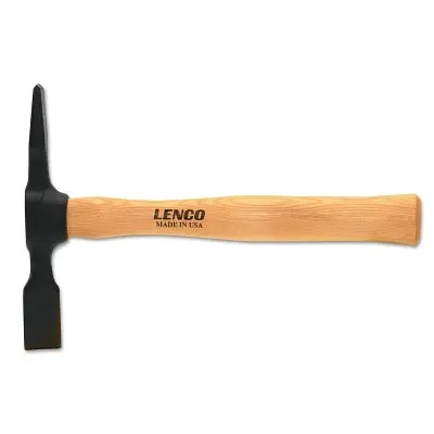 Hickory Wood Handle Chipping Hammer, Lwhg, 11.5 In, 19 Oz Head, Chisel And Cross Chisel 1