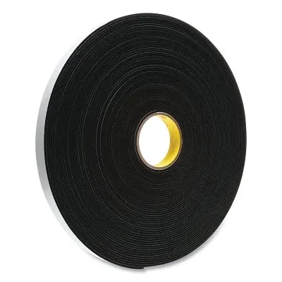 Vinyl Foam Tape 4508, 1 In X 36 Yds, 3.2 Mm Thick, Black 1