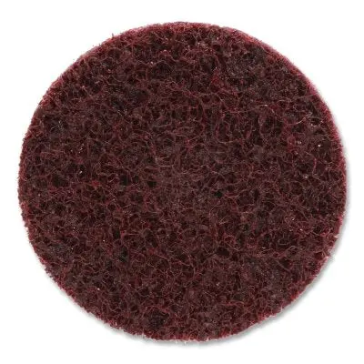 Roloc Surface-Conditioning Disc, 2 In, Tr, Coarse, Aluminum Oxide, 25000 Rpm, Brown 1