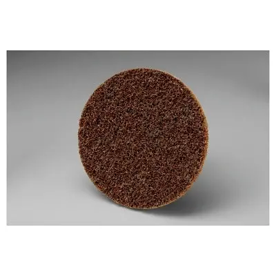Roloc Surface-Conditioning Disc, 3 In, Tr, Coarse, Aluminum Oxide, 18000 Rpm, Brown 1
