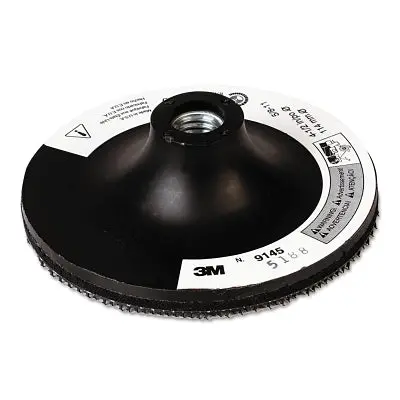 Hook And Loop Disc Pad Holder, Tall T Hook Type, 4-1/2 In Diameter 1
