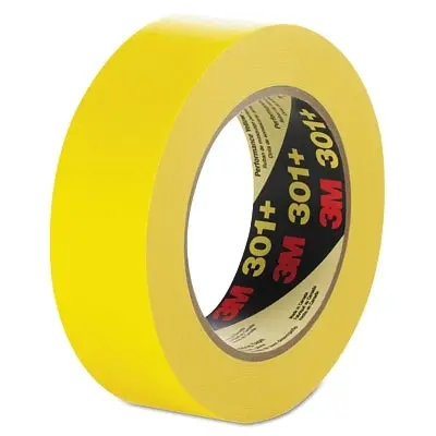 Performance Yellow Masking Tape 301+, 48 Mm X 55 M X 6.3 Mil, Yellow 1