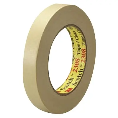 2308 Masking Tape, 1.88 In X 60.14 Yd, Tan 1