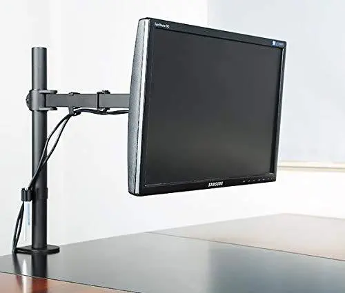 Single Monitor Desk Mount Arm Fully Adjustable Stand Fits Up To 27-Inch Lcd Led Screen 1